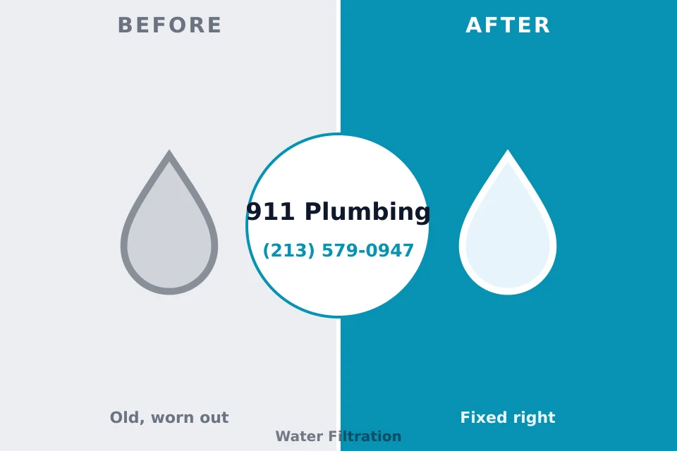 Before and after: plumbing repair Scottsboro, AL